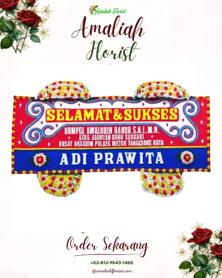 Papan Bunga Ucapan Selamat Argodadi
